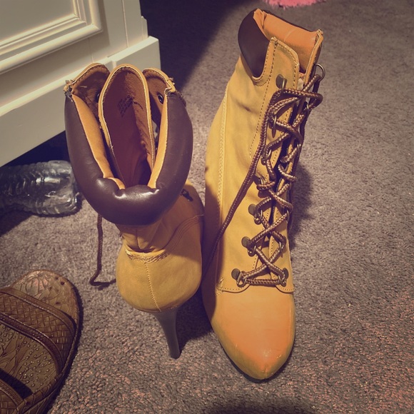 timberland stilettos